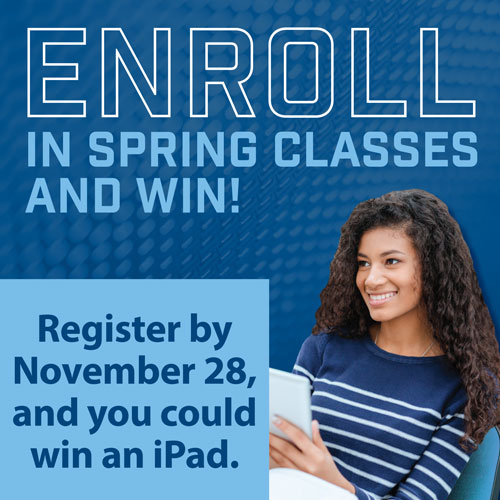 Spring Registration - Chance to win an iPad
