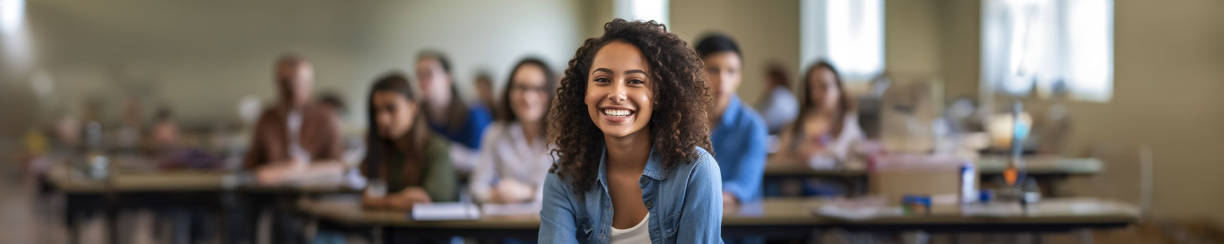 Students in class