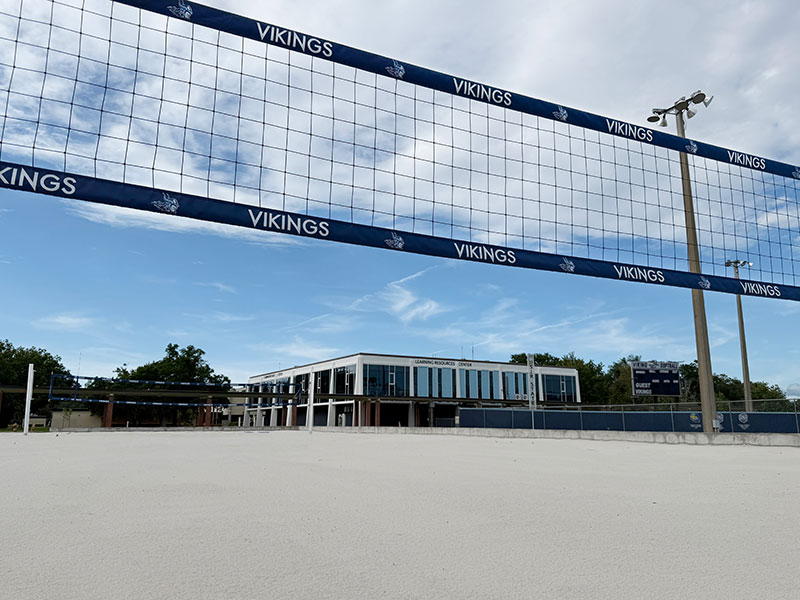 construction volleyball sand court