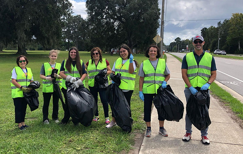 local highway cleanup volunteers