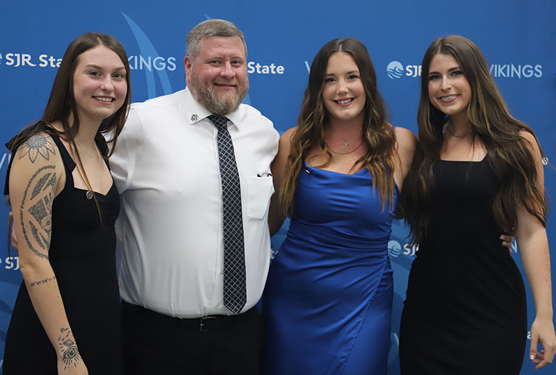 respiratory care pinning ceremony - Sarah Rossi, Kenneth Scott Myers, Amber Meincke-Harper, and Ashley Robertson