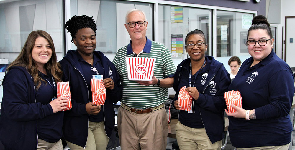 Popcorn with the President with SJR State President Joe Pickens