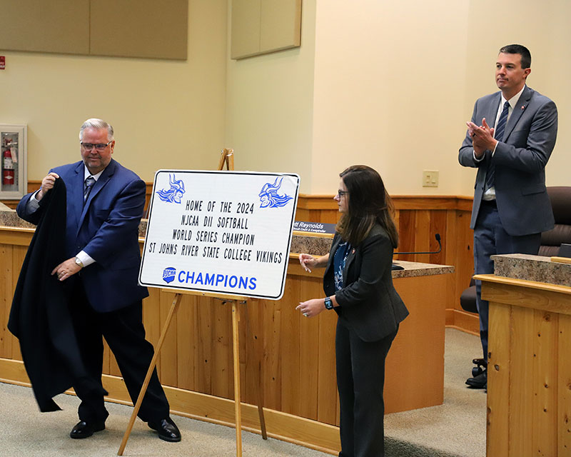 Putnam County Commissioners declared June 11, 2024 as Lady Vikings Champions Day