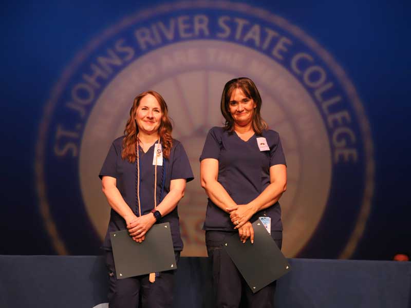 Academic Excellence Award was presented to Melissa Eads and Shannon Jacobsen