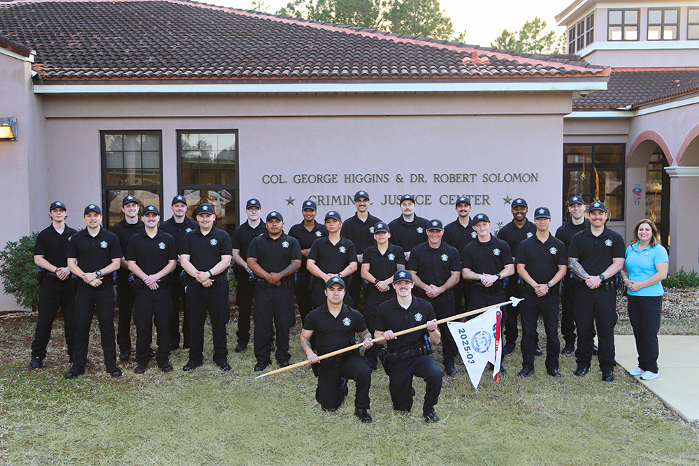 Cadets from the St. Johns River State College Criminal Justice Academ