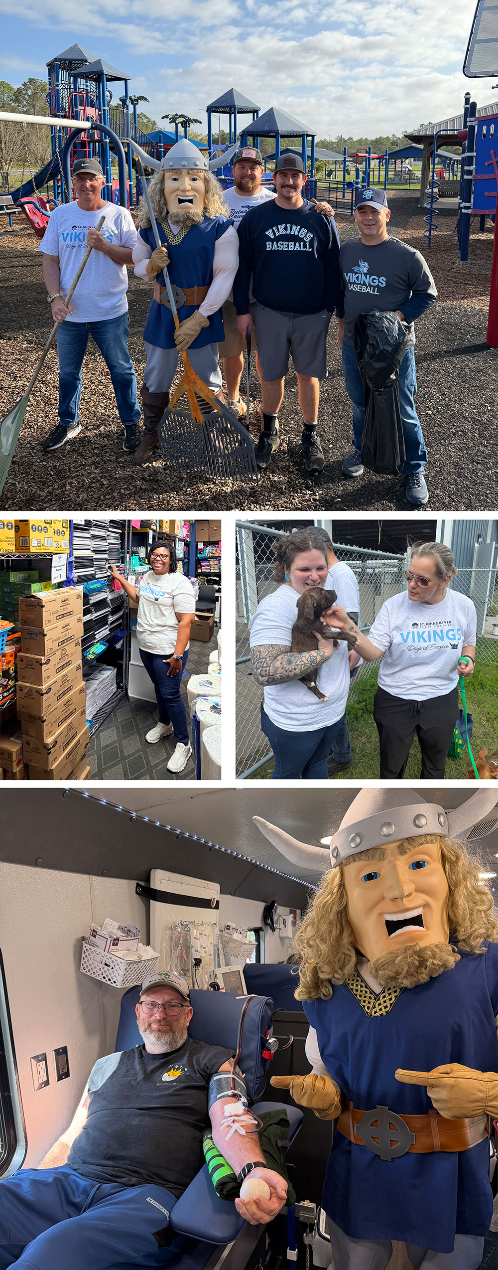 Vikings Day of Service volunteers